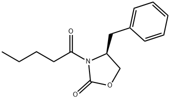(S)-4-BENZYL-3-PENTANOYLOXAZOLIDIN-2-ONE 구조식 이미지