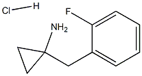 1-[(2-Fluorophenyl)methyl]cyclopropan-1-amine hydrochloride Structure