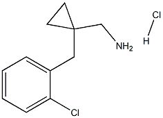 [1-(2-Chlorobenzyl)cyclopropyl]methanamine hydrochloride Structure