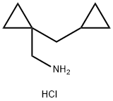 [1-(Cyclopropylmethyl)cyclopropyl]methanamine hydrochloride 구조식 이미지