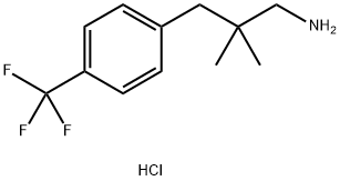 2,2-Dimethyl-3-[4-(trifluoromethyl)phenyl]propan-1-amine hydrochloride Structure