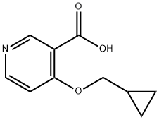 4-(Cyclopropylmethoxy)pyridine-3-carboxylic acid Structure
