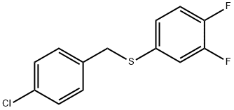 (4-CHLOROBENZYL)(3,4-DIFLUOROPHENYL)SULFANE Structure