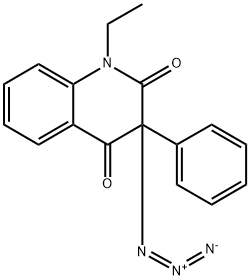 3-azido-1-ethyl-3-phenylquinoline-2,4(1H,3H)-dione Structure