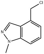 4-(Chloromethyl)-1-methyl-1H-indazole 구조식 이미지