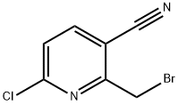 2-Bromomethyl-6-chloro-nicotinonitrile 구조식 이미지