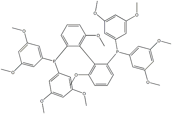 (R)-(+)-2,2'-Bis[di(3,5-dimethoxyphenyl)phosphino]-6,6'-dimethoxy-1,1'-biphenyl Structure