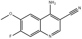 4-amino-7-fluoro-6-methoxyquinoline-3-carbonitrile 구조식 이미지