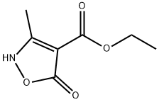 3-Methyl-5-oxo-2,5-dihydro-isoxazole-4-carboxylic acid ethyl ester 구조식 이미지