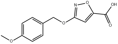 5-Isoxazolecarboxylic acid, 3-[(4-methoxyphenyl)methoxy]- Structure