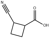 2-cyanocyclobutane-1-carboxylic acid 구조식 이미지