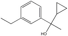 1-cyclopropyl-1-(3-ethylphenyl)ethanol Structure