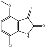 1H-Indole-2,3-dione,7-chloro-4-methoxy- 구조식 이미지