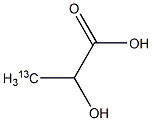L-Lactic acid-3-13C Structure