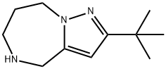 2-tert-butyl-5,6,7,8-tetrahydro-4H-pyrazolo[1,5-a][1,4]diazepine 구조식 이미지