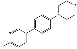 4-(4-(6-fluoropyridin-3-yl)phenyl)morpholine 구조식 이미지