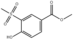 4-Hydroxy-3-methanesulfonyl-benzoic acid methyl ester 구조식 이미지