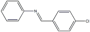Benzenamine, N-[(4-chlorophenyl)methylene]-, (E)- Structure