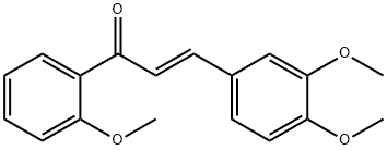 (2E)-3-(3,4-dimethoxyphenyl)-1-(2-methoxyphenyl)prop-2-en-1-one 구조식 이미지