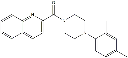 [4-(2,4-dimethylphenyl)piperazin-1-yl]-quinolin-2-ylmethanone Structure