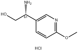 (2R)-2-AMINO-2-(6-METHOXY(3-PYRIDYL))ETHAN-1-OL DIHYDROCHLORIDE 구조식 이미지