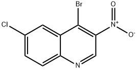 4-bromo-6-chloro-3-nitroquinoline Structure