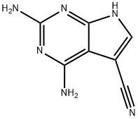 2,4-DIAMINO-7H-PYRROLO[2,3-D]PYRIMIDINE-5-CARBONITRILE Structure