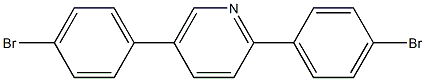 2,5-Bis-(4-bromophenyl)pyridine Structure