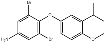 3,5-Dibromo-4-(3-isopropyl-4-methoxy-phenoxy)-phenylamine Structure