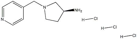 (S)-1-(Pyridin-4-ylmethyl)pyrrolidin-3-amine trihydrochloride Structure