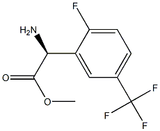 METHYL(2S)-2-AMINO-2-[2-FLUORO-5-(TRIFLUOROMETHYL)PHENYL]ACETATE Structure