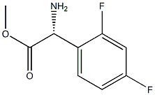 METHYL(2R)-2-AMINO-2-(2,4-DIFLUOROPHENYL)ACETATE Structure