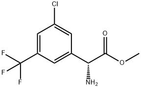 METHYL(2R)-2-AMINO-2-[3-CHLORO-5-(TRIFLUOROMETHYL)PHENYL]ACETATE Structure