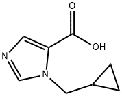 1-(Cyclopropylmethyl)-1H-imidazole-5-carboxylic acid Structure