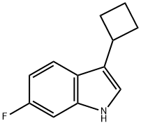 3-Cyclobutyl-6-fluoro-1H-indole Structure