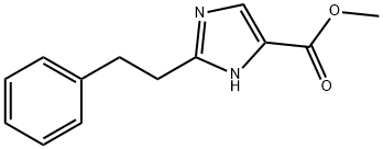 methyl 2-(2-phenylethyl)-1H-imidazole-4-carboxylate 구조식 이미지