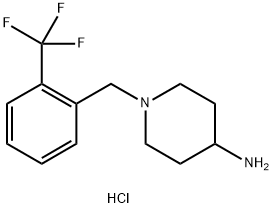 1-[2-(Trifluoromethyl)benzyl]piperidin-4-amine dihydrochloride Structure