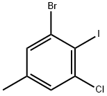 1-bromo-3-chloro-2-iodo-5-methylbenzene Structure