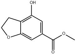 4-Hydroxy-2,3-dihydro-benzofuran-6-carboxylic acid methyl ester Structure