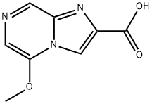 5-Methoxy-imidazo[1,2-a]pyrazine-2-carboxylic acid 구조식 이미지