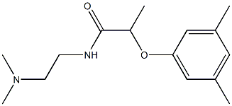 N-[2-(dimethylamino)ethyl]-2-(3,5-dimethylphenoxy)propanamide Structure