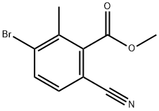 methyl 3-bromo-6-cyano-2-methylbenzoate Structure