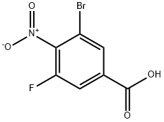 3-Bromo-5-fluoro-4-nitrobenzoic acid Structure