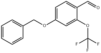 4-Benzyloxy-2-(trifluoromethoxy)benzaldehyde 구조식 이미지