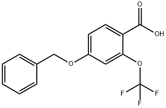 4-Benzyloxy-2-(trifluoromethoxy)benzoic acid Structure