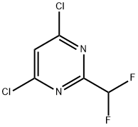 4,6-Dichloro-2-difluoromethyl-pyrimidine Structure