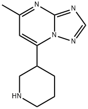 5-methyl-7-(piperidin-3-yl)-[1,2,4]triazolo[1,5-a]pyrimidine Structure