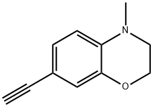 7-ETHYNYL-4-METHYL-3,4-DIHYDRO-2H-BENZO[B][1,4]OXAZINE 구조식 이미지