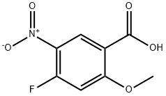 4-Fluoro-2-methoxy-5-nitrobenzoic acid 구조식 이미지