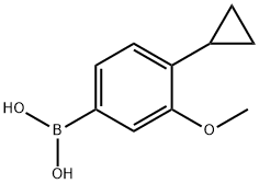 4-Cyclopropyl-3-mehtoxyphenylboronic acid 구조식 이미지